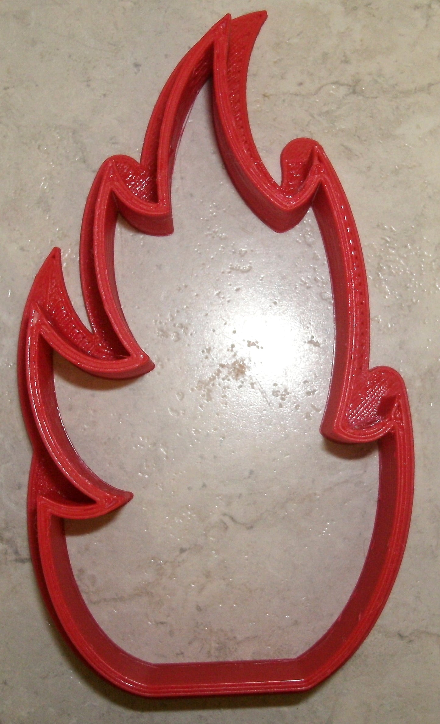 6x Fire Flames Fondant Cutter Cupcake Topper 1.75 IN USA FD913