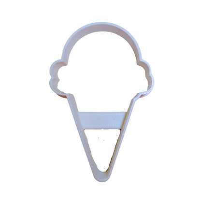 Ice Cream One Scoop Waffle Cone Outline Cookie Cutter Made In USA PR922