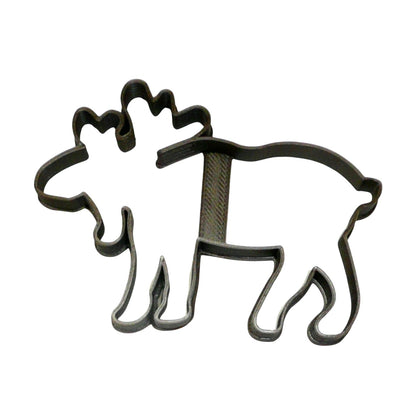 6x Moose Outline Fondant Cutter Cupcake Topper 1.75 IN USA FD94
