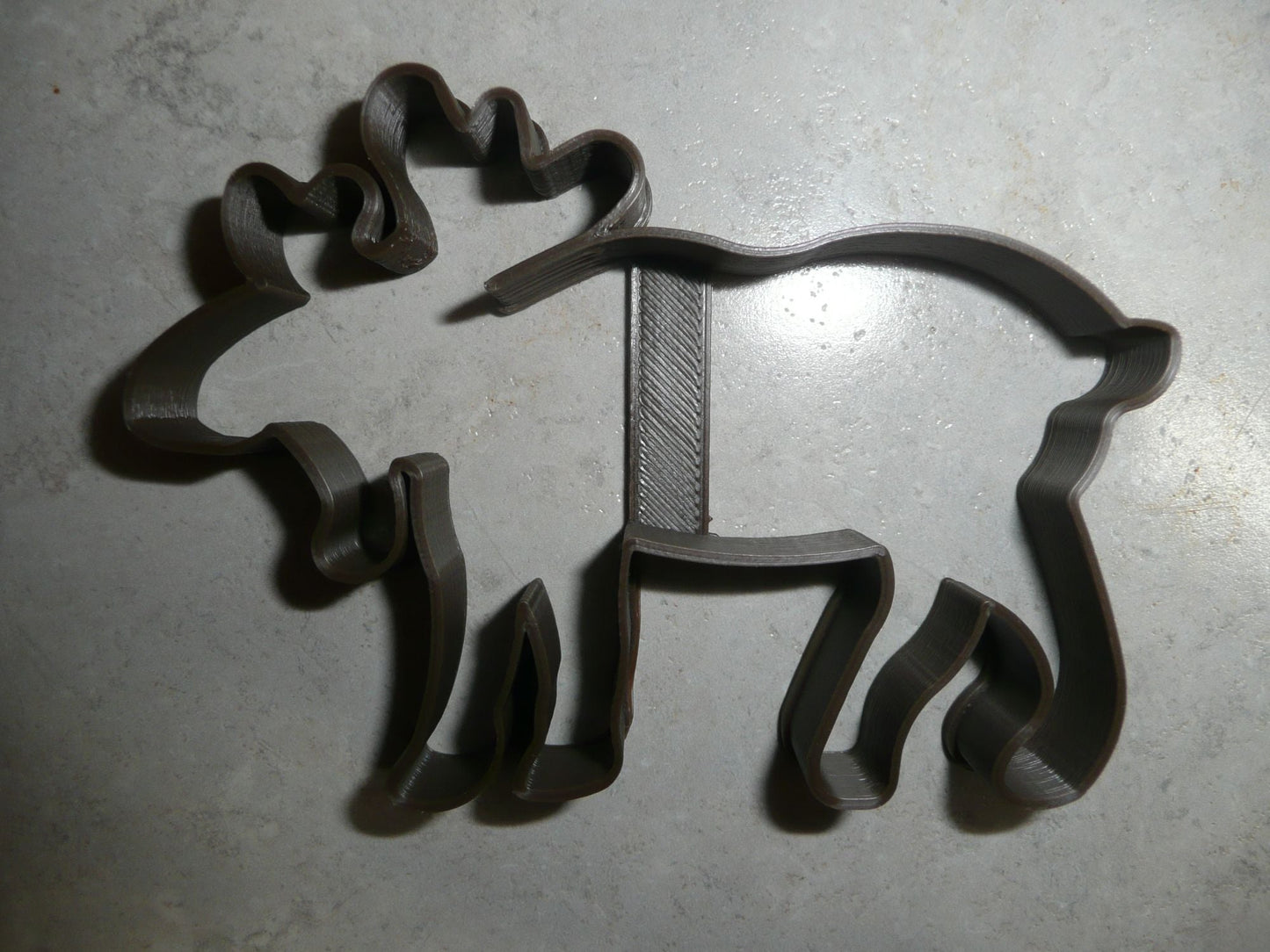 6x Moose Outline Fondant Cutter Cupcake Topper 1.75 IN USA FD94