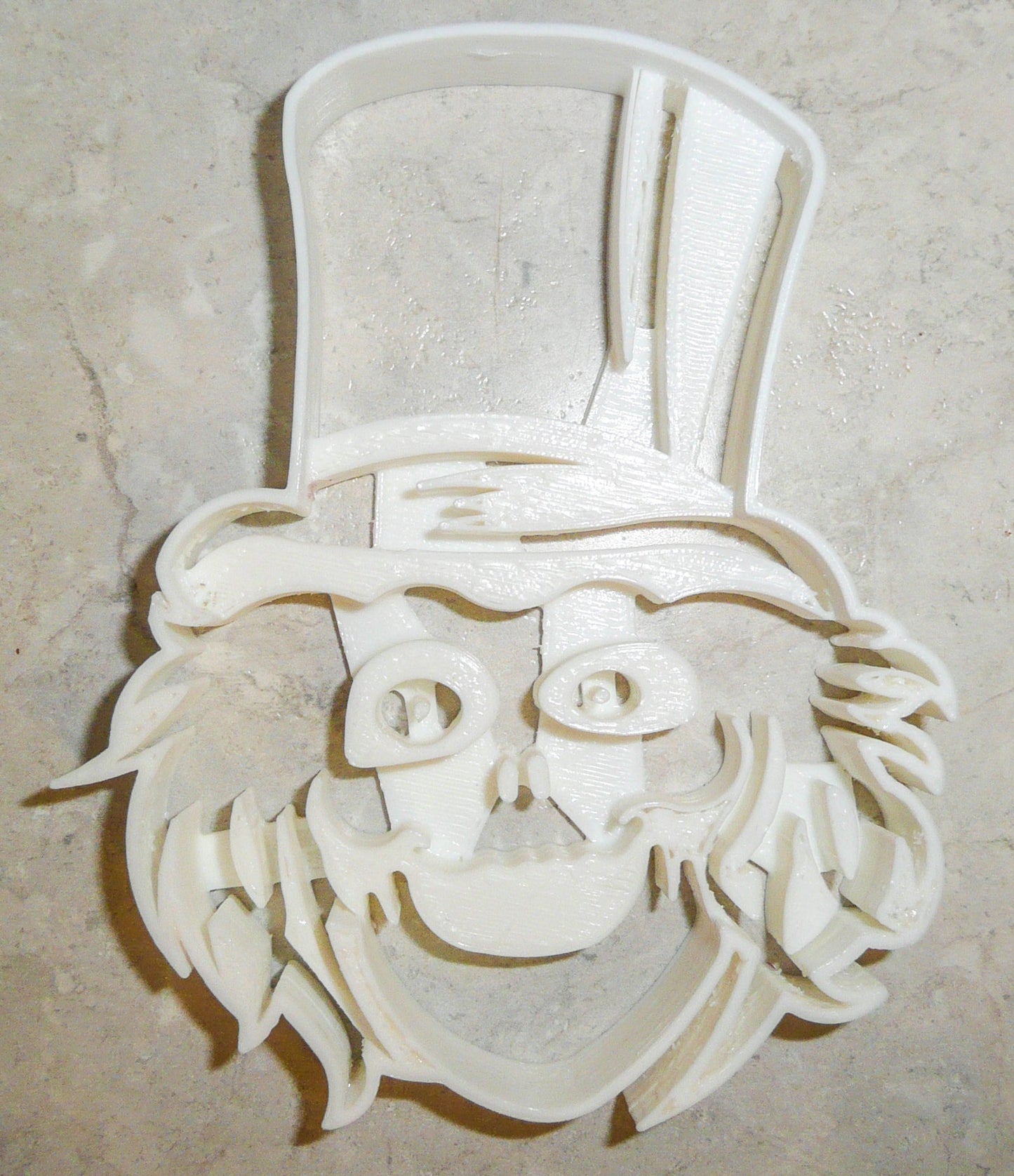 6x Hatbox Ghost Fondant Cutter Cupcake Topper 1.75 IN USA FD958