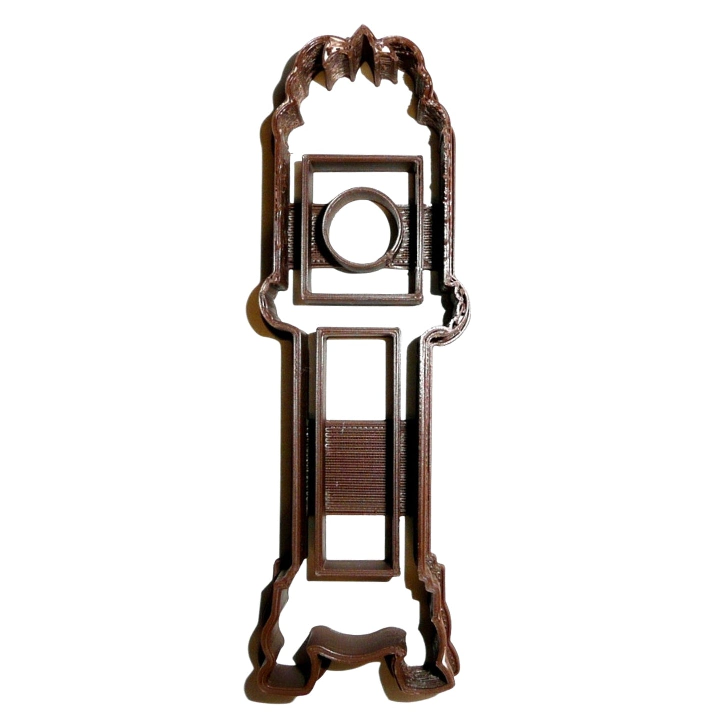 6x Grandfather Clock Fondant Cutter Cupcake Topper 1.75 IN USA FD964