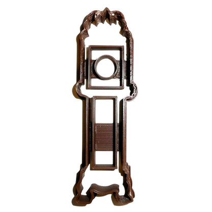 6x Grandfather Clock Fondant Cutter Cupcake Topper 1.75 IN USA FD964