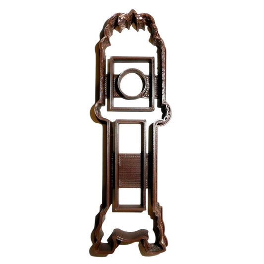 6x Grandfather Clock Fondant Cutter Cupcake Topper 1.75 IN USA FD964