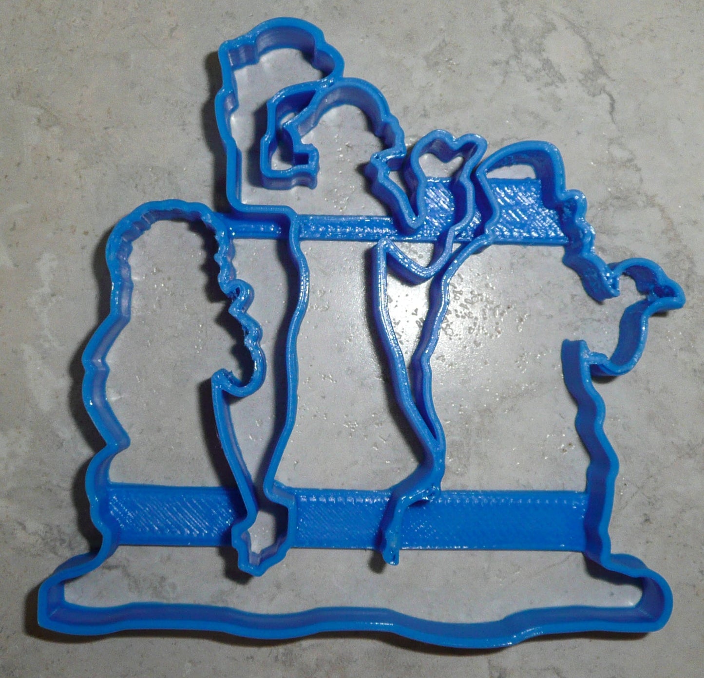 6x Hitchhiking Ghosts Fondant Cutter Cupcake Topper 1.75 IN USA FD966