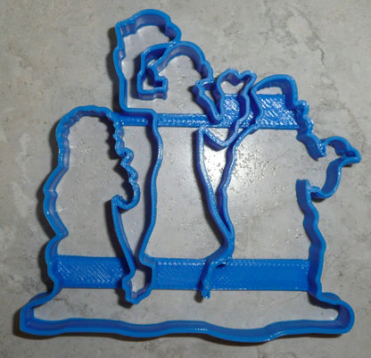 6x Hitchhiking Ghosts Fondant Cutter Cupcake Topper 1.75 IN USA FD966