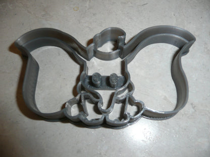 6x Dumbo Elephant Fondant Cutter Cupcake Topper 1.75 IN USA FD988