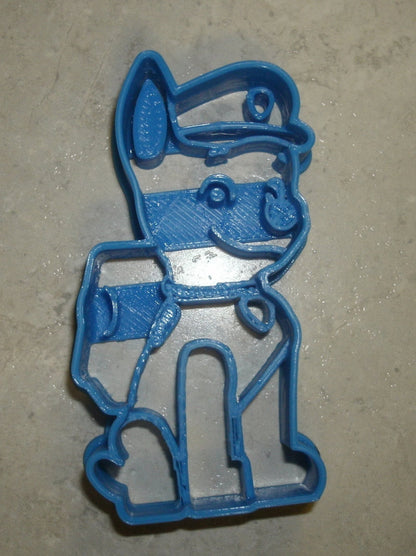 6x Chase Paw Patrol Fondant Cutter Cupcake Topper 1.75 IN USA FD786