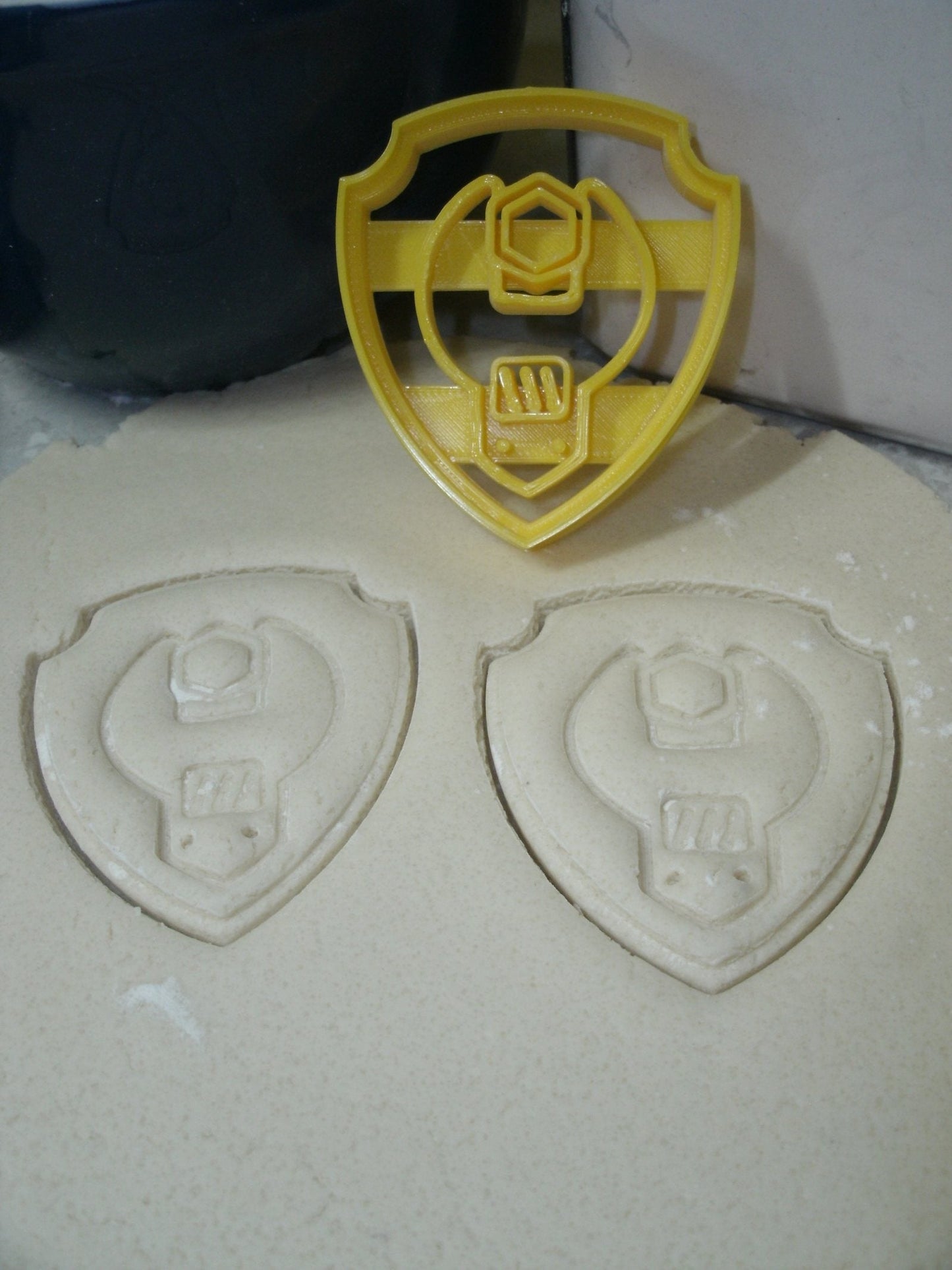 Rubble Shield Tag Paw Patrol TV Show Cookie Cutter Made In USA PR804