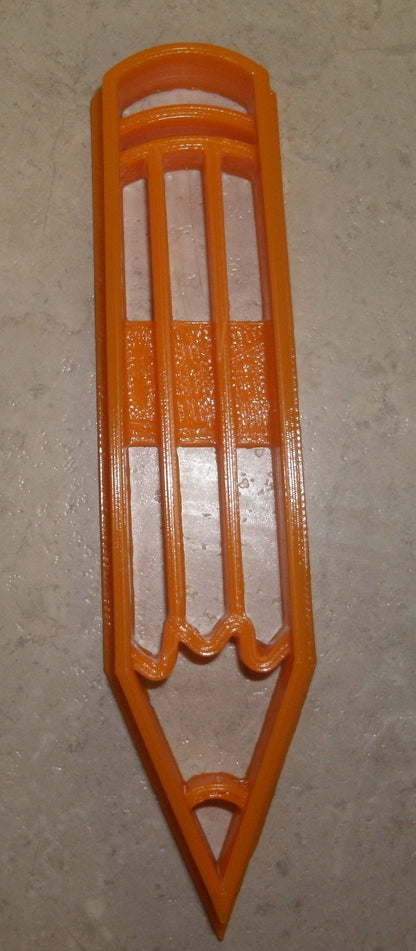 6x Pencil #2 Fondant Cutter Cupcake Topper 1.75 IN USA FD839