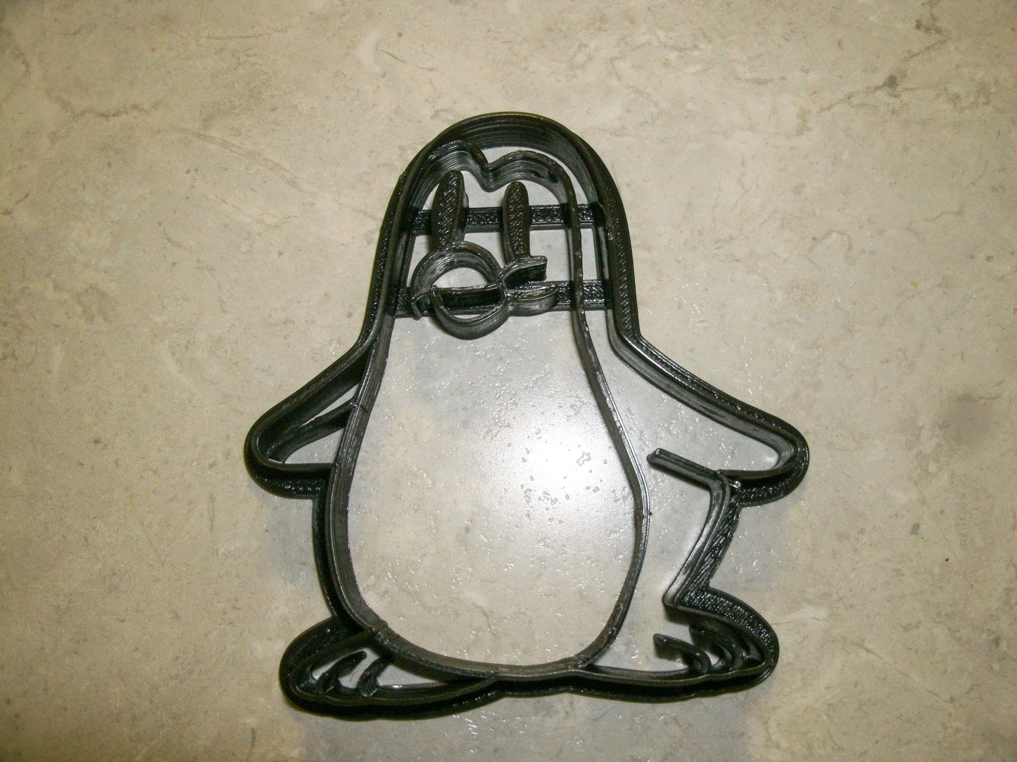 6x Penguin Detailed Fondant Cutter Cupcake Topper 1.75 IN USA FD379