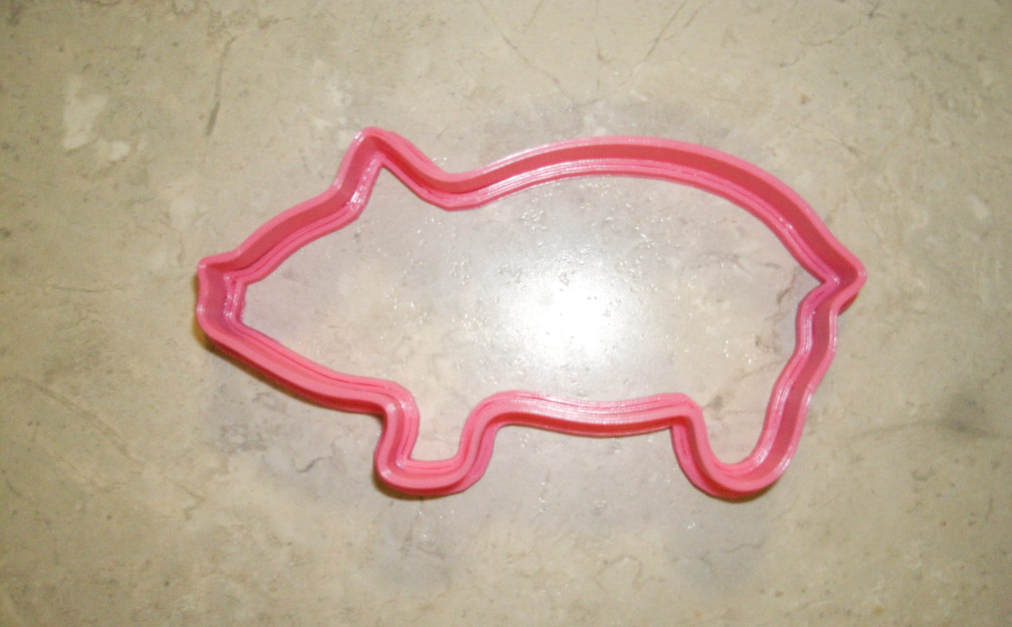 6x Pig Piggy Hog Fondant Cutter Cupcake Topper 1.75 IN USA FD441