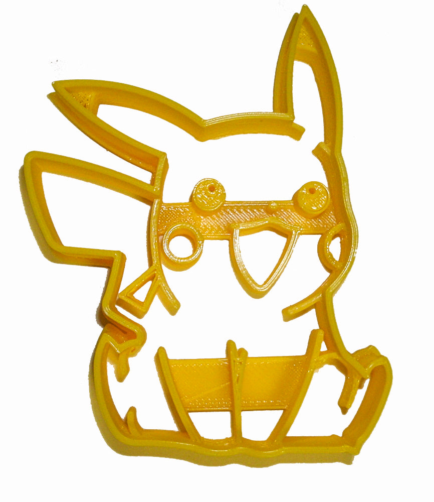 Pikachu Electric Pokemon Yellow Mouse Cookie Cutter Made In USA PR870
