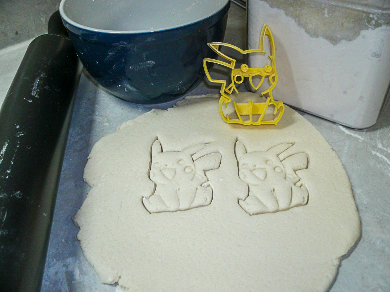 Pikachu Electric Pokemon Yellow Mouse Cookie Cutter Made In USA PR870