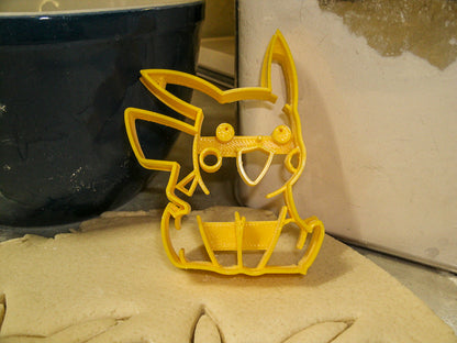 Pikachu Electric Pokemon Yellow Mouse Cookie Cutter Made In USA PR870
