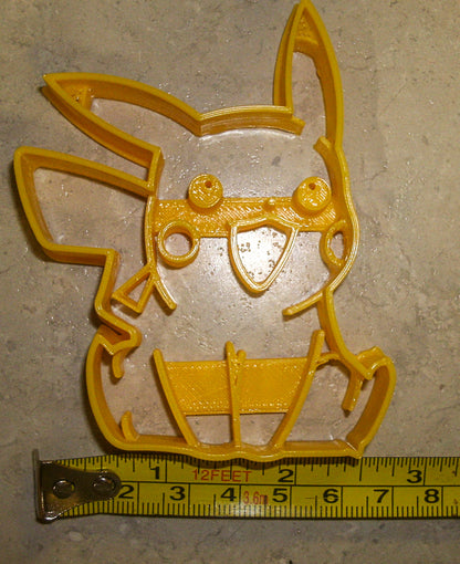 Pikachu Electric Pokemon Yellow Mouse Cookie Cutter Made In USA PR870