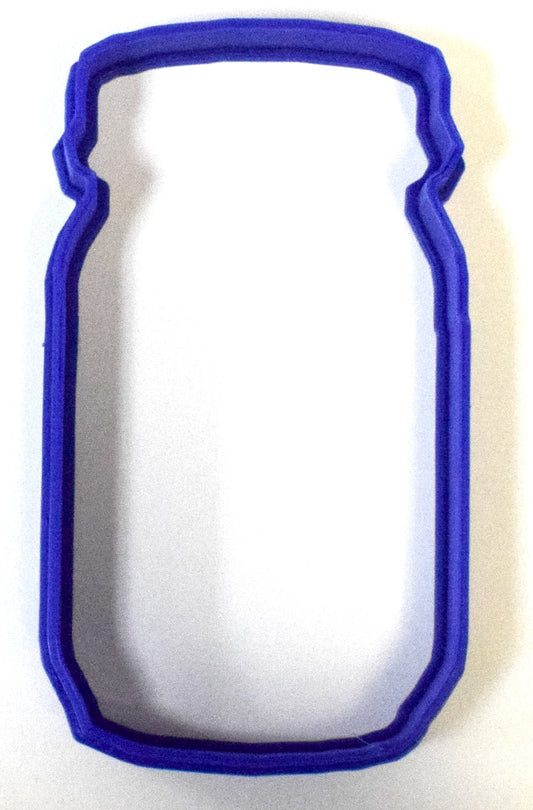 6x Mason Jar Outline Fondant Cutter Cupcake Topper 1.75 IN USA FD264