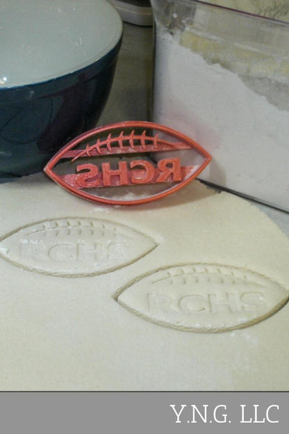 Rensselaer Central RCHS Football Sports Cookie Cutter Made In USA PR692