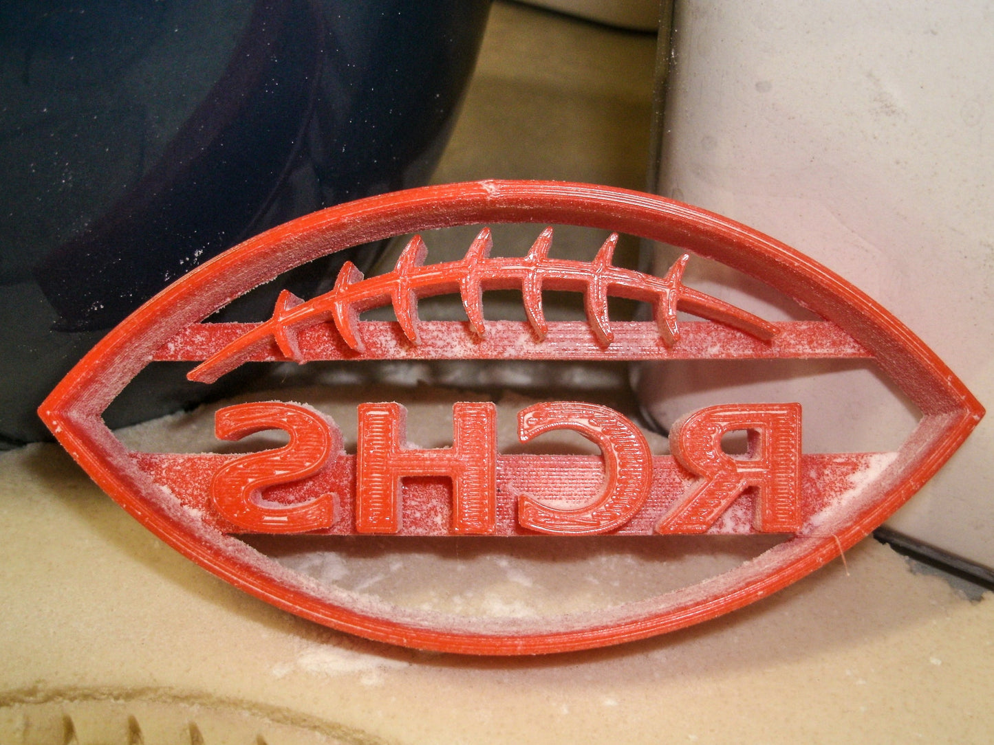 Rensselaer Central RCHS Football Sports Cookie Cutter Made In USA PR692