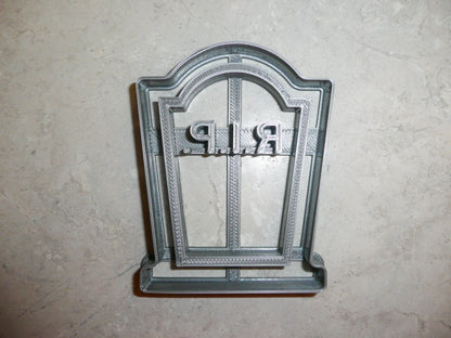 6x RIP Tombstone Headstone Fondant Cutter Cupcake Topper 1.75 IN USA FD112