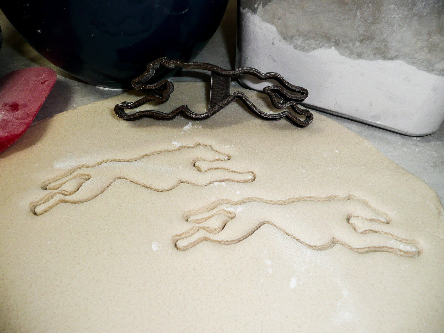 Greyhound Dog Running Sport Outline Cookie Cutter Made In USA PR937