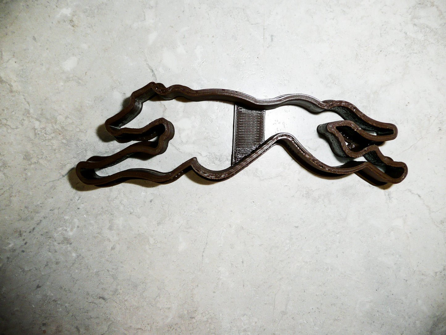 6x Greyhound Dog Fondant Cutter Cupcake Topper 1.75 IN USA FD937