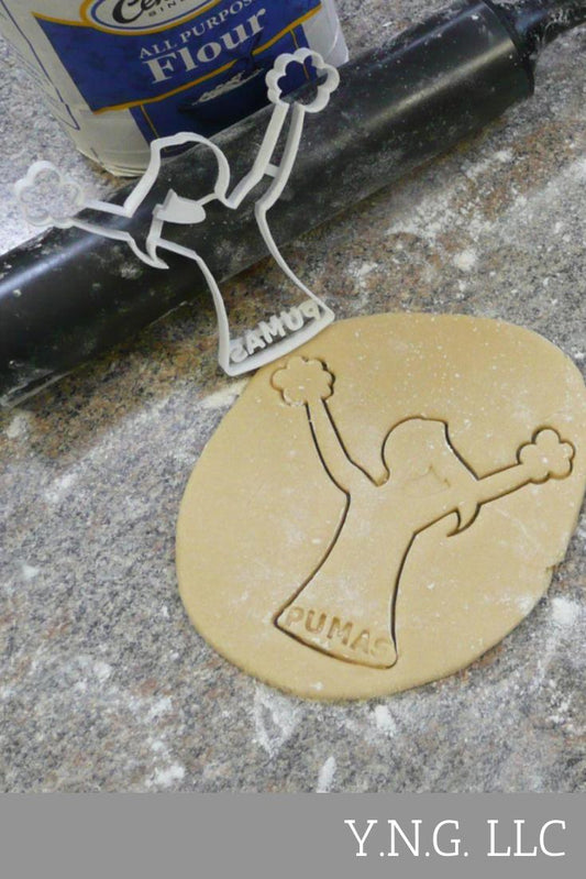 Saint Josephs College Pumas Cheerleader Cookie Cutter Made in USA PR317