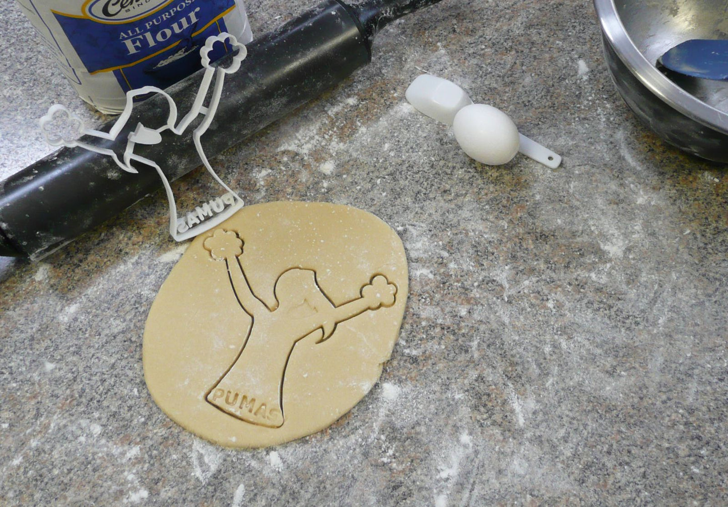 Saint Josephs College Pumas Cheerleader Cookie Cutter Made in USA PR317