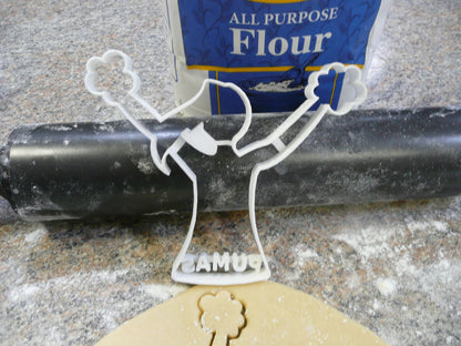 Saint Josephs College Pumas Cheerleader Cookie Cutter Made in USA PR317