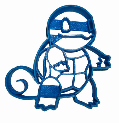 6x Squirtle Pokemon Fondant Cutter Cupcake Topper 1.75 IN USA FD872