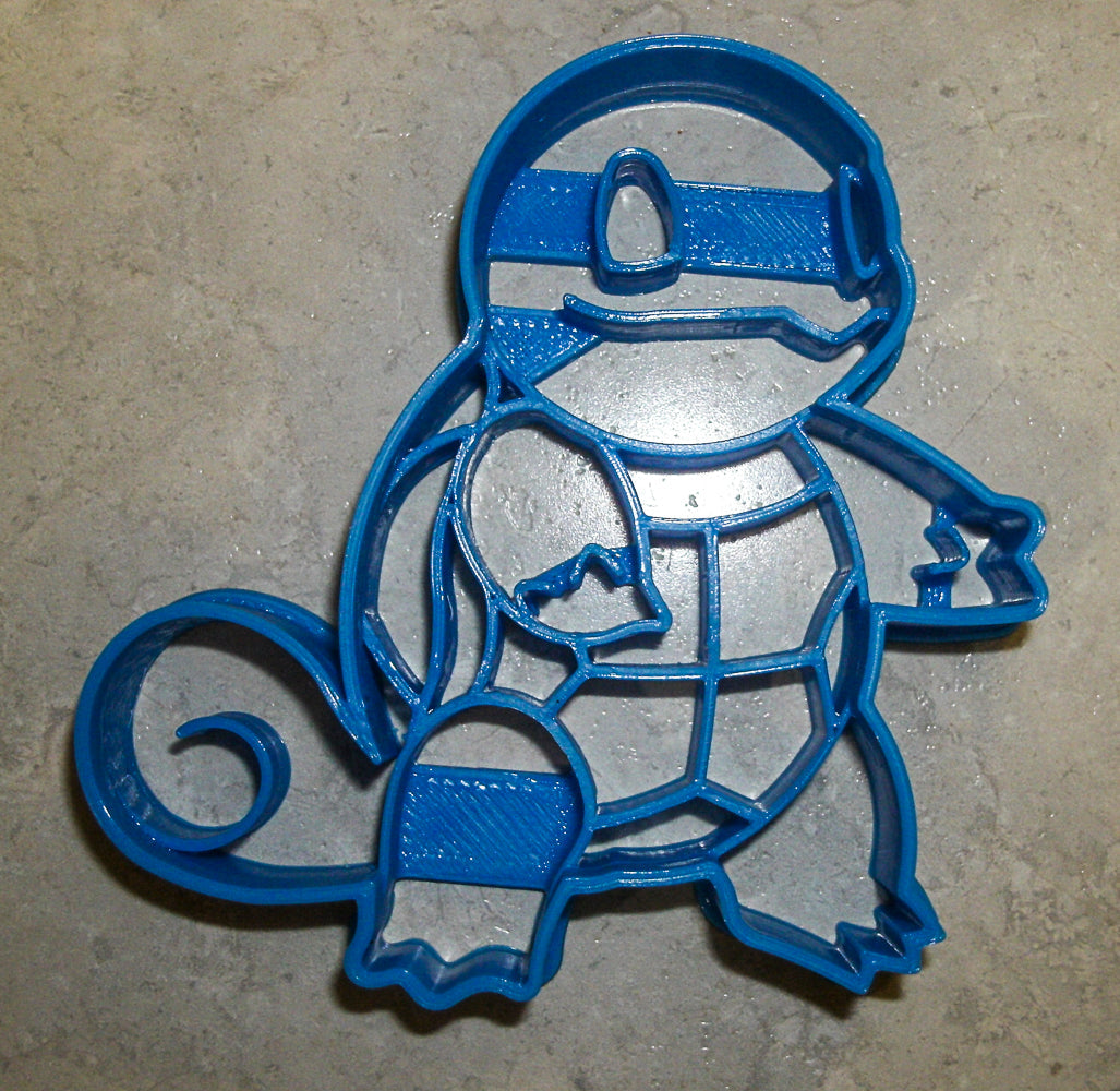 6x Squirtle Pokemon Fondant Cutter Cupcake Topper 1.75 IN USA FD872