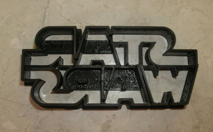 6x Star Wars Logo Fondant Cutter Cupcake Topper 1.75 IN USA FD806
