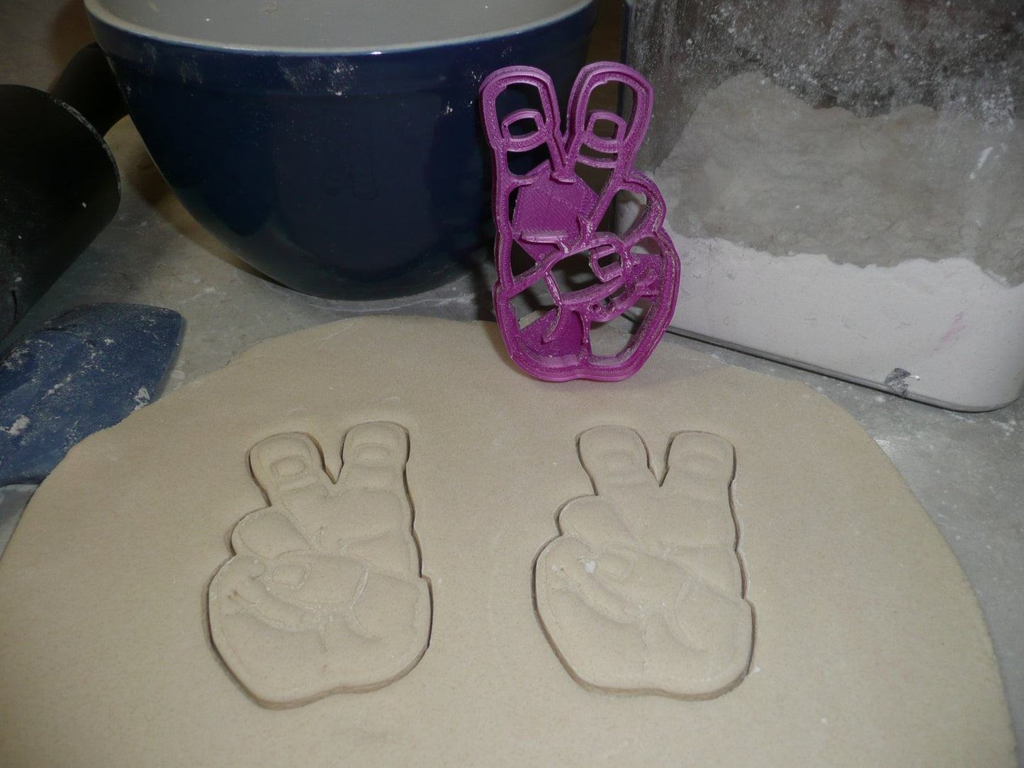 TCU Texas Christian Horned Frogs Hand Symbol Cookie Cutter Made In USA PR2546