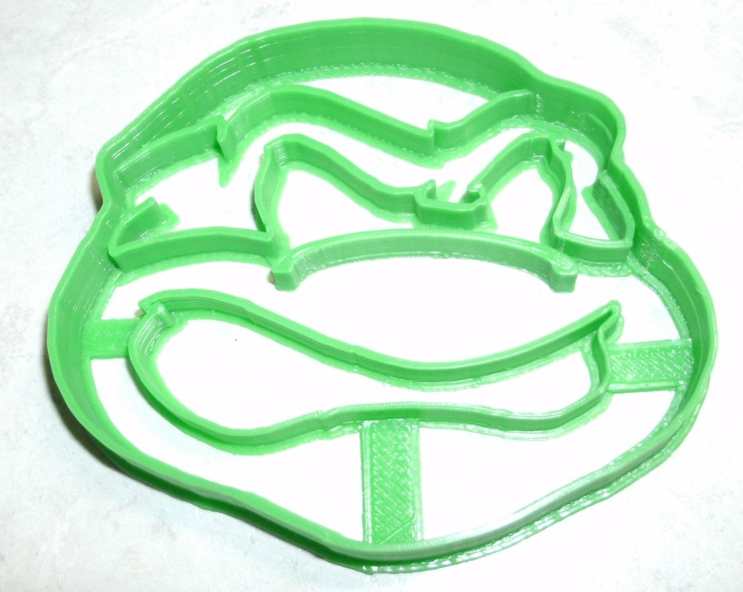 6x TMNT Turtle Face Fondant Cutter Cupcake Topper 1.75 IN USA FD558