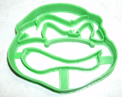 6x TMNT Turtle Face Fondant Cutter Cupcake Topper 1.75 IN USA FD558