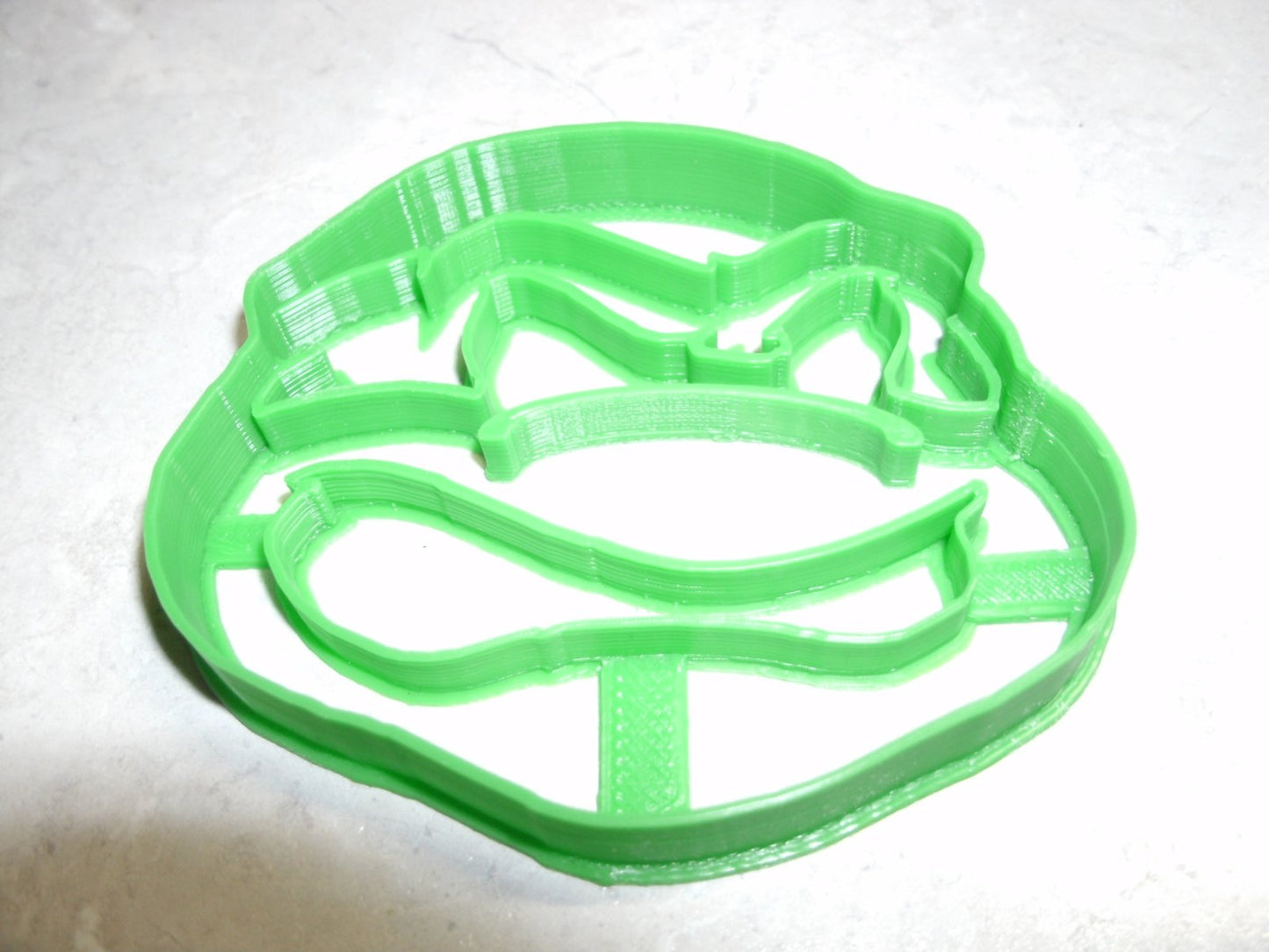 6x TMNT Turtle Face Fondant Cutter Cupcake Topper 1.75 IN USA FD558