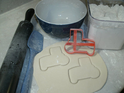 Red Tractor Tracked Farm Vehicle Cookie Cutter Made In USA PR701