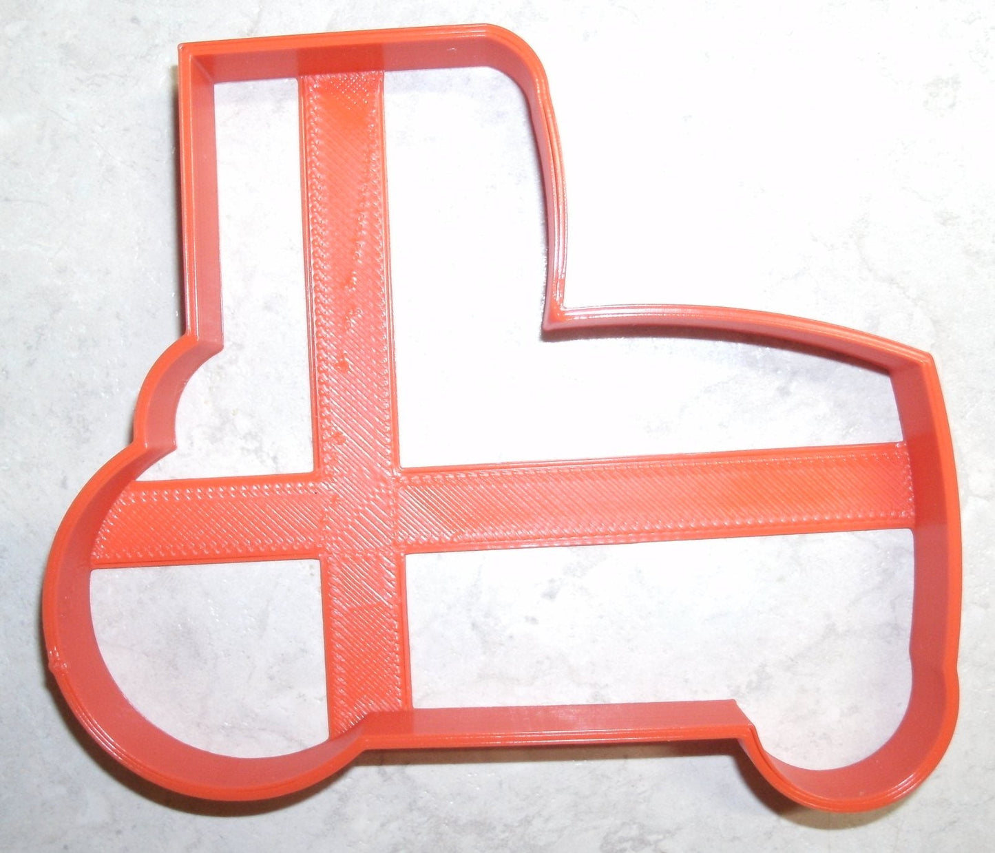 6x Red Tractor Farm Fondant Cutter Cupcake Topper 1.75 IN USA FD701
