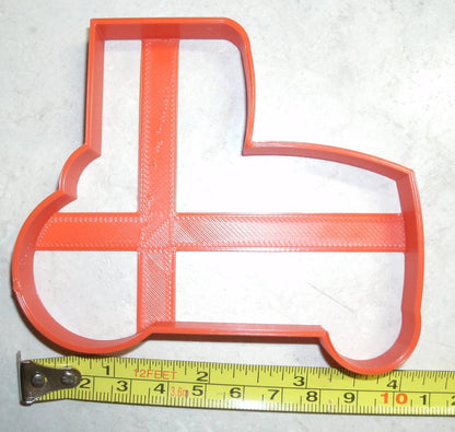 Red Tractor Tracked Farm Vehicle Cookie Cutter Made In USA PR701