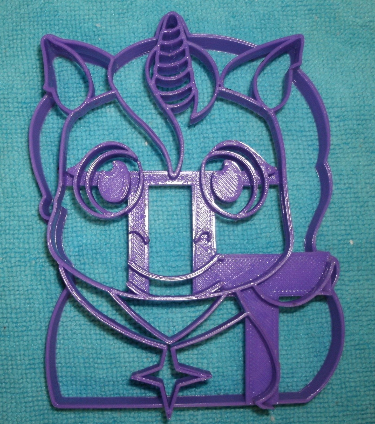 Unicorn Face Detailed Set of 2 Cookie Stamp and Outline Cutter Made In USA PR743