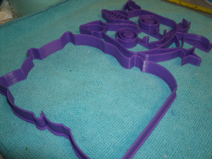 Unicorn Face Detailed Set of 2 Cookie Stamp and Outline Cutter Made In USA PR743