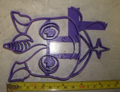 Unicorn Face Detailed Set of 2 Cookie Stamp and Outline Cutter Made In USA PR743