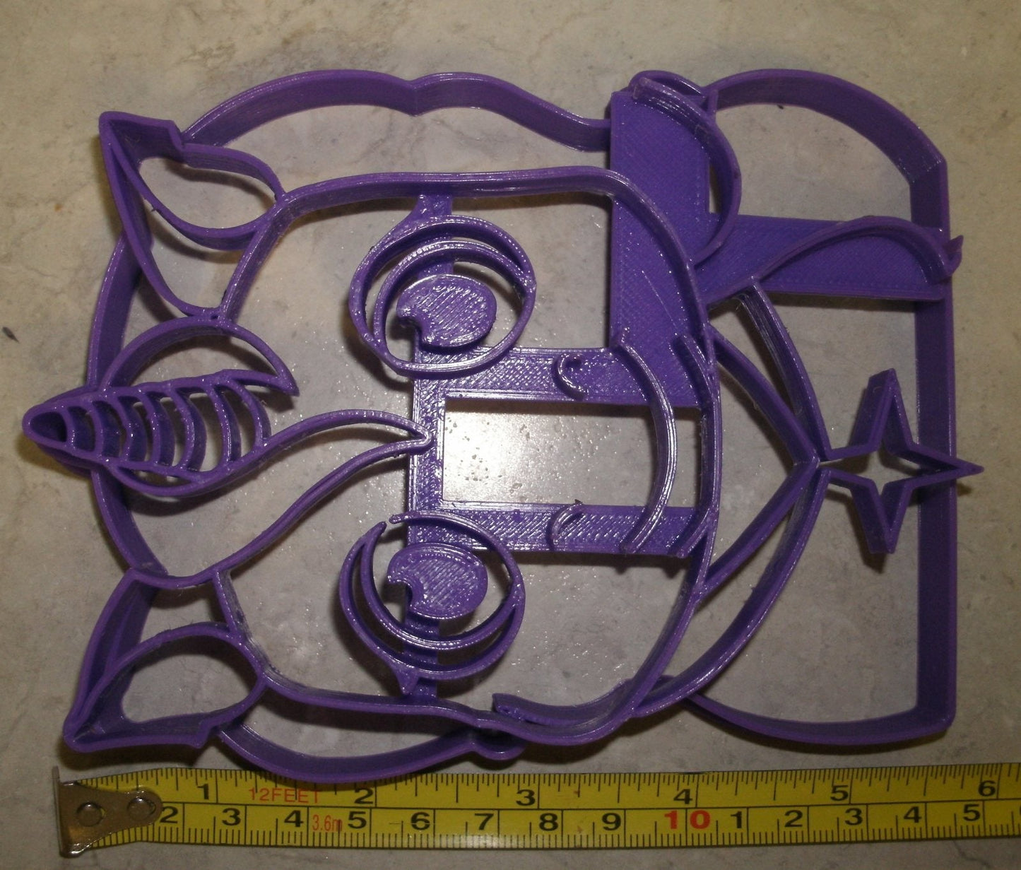 Unicorn Face Detailed Set of 2 Cookie Stamp and Outline Cutter Made In USA PR743