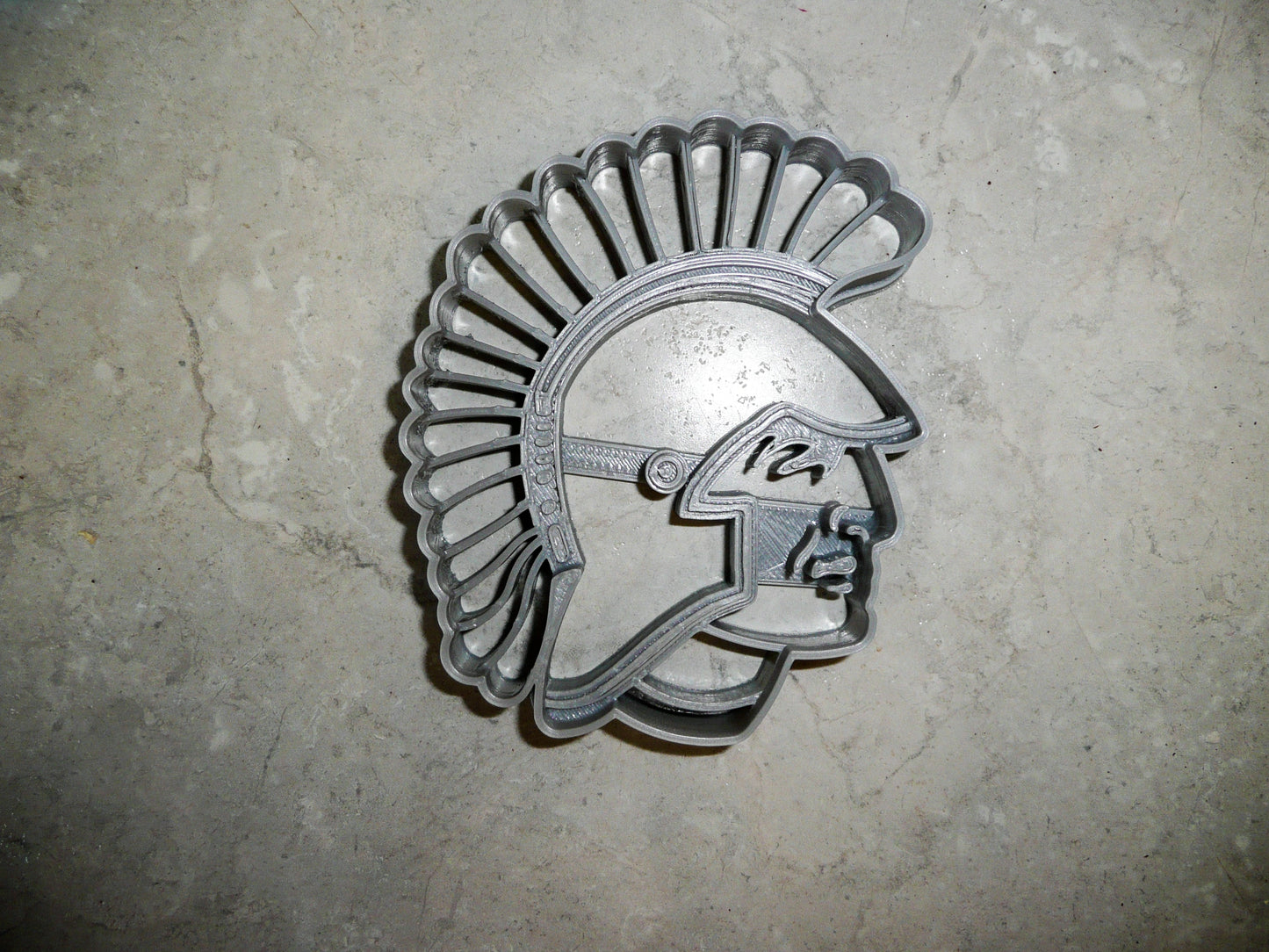 6x Trojans Spartan Fondant Cutter Cupcake Topper 1.75 IN USA FD935