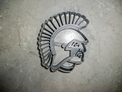 6x Trojans Spartan Fondant Cutter Cupcake Topper 1.75 IN USA FD935