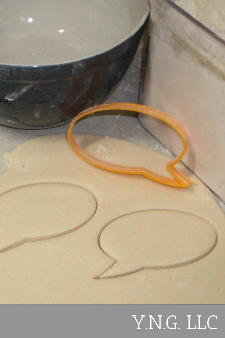 Word Balloon Blank Comic Book Style Cookie Cutter Made In USA PR719