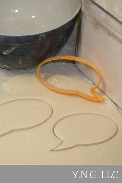 Word Balloon Blank Comic Book Style Cookie Cutter Made In USA PR719