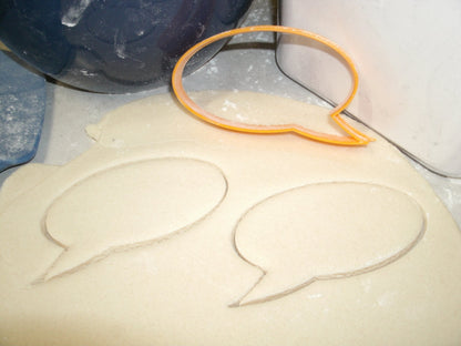 Word Balloon Blank Comic Book Style Cookie Cutter Made In USA PR719