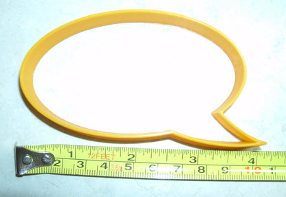 Word Balloon Blank Comic Book Style Cookie Cutter Made In USA PR719