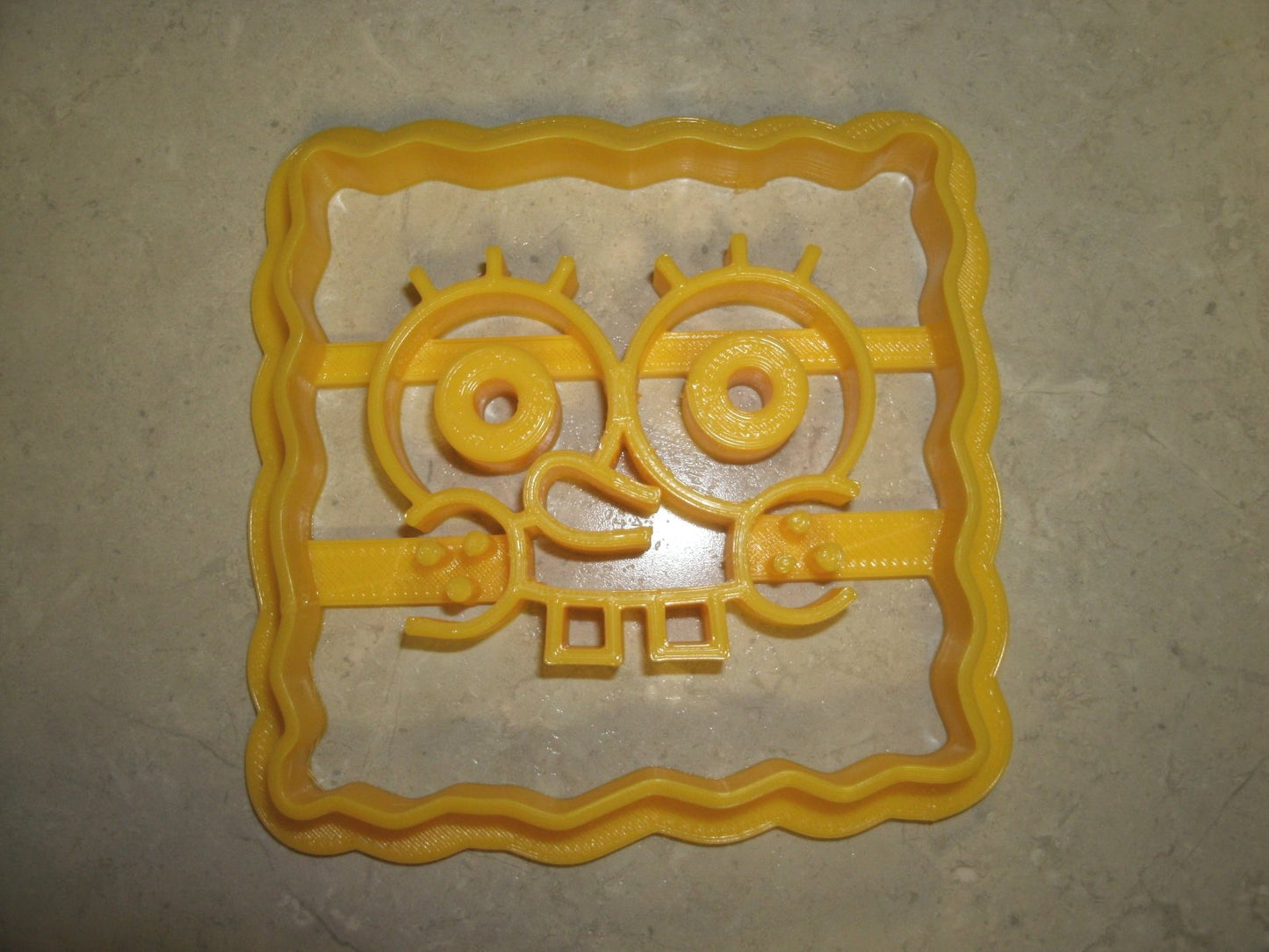 Inspired by Spongebob Squarepants Face Cookie Cutter Made In USA PR573